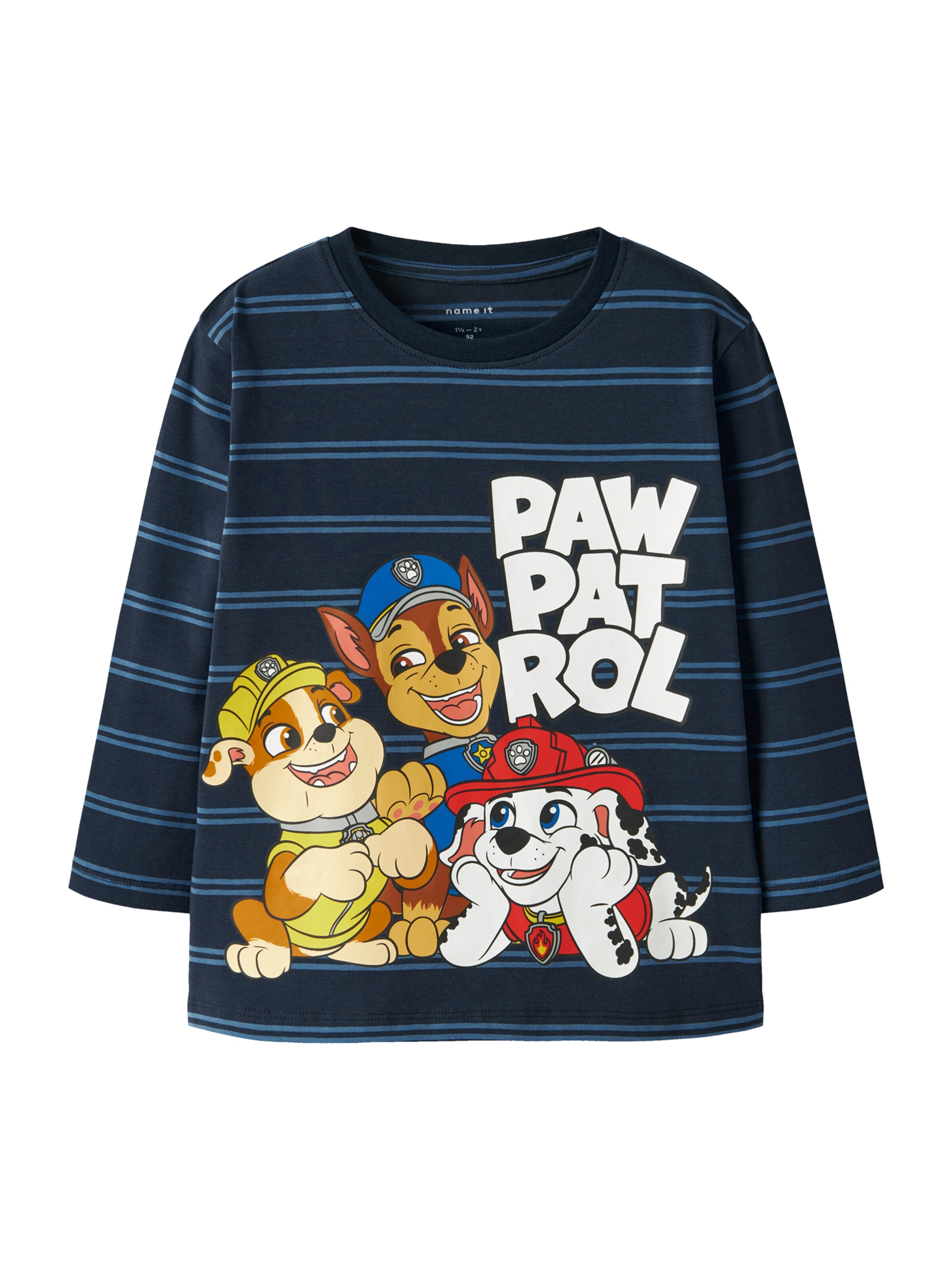 NAME IT Shirt 'NMMJOSHUE PAW' in Blauw: voorkant