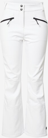 KILLTEC Flared Outdoor Pants 'Thônes' in White: front