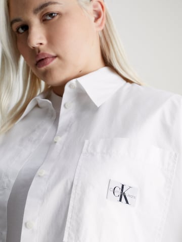 Calvin Klein Jeans Curve Blouse in White