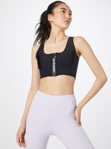 Juicy Couture Sport Bralette Sports Bra in Black: front