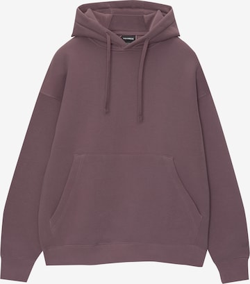 Pull&Bear Sweatshirt in Purple: front