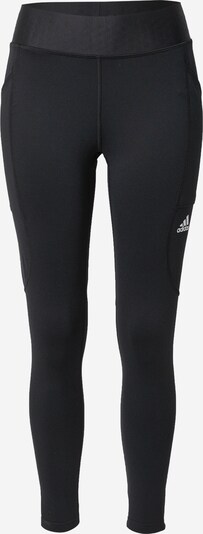 Pantaloni sport adidas Golf pe negru / alb, Vizualizare produs