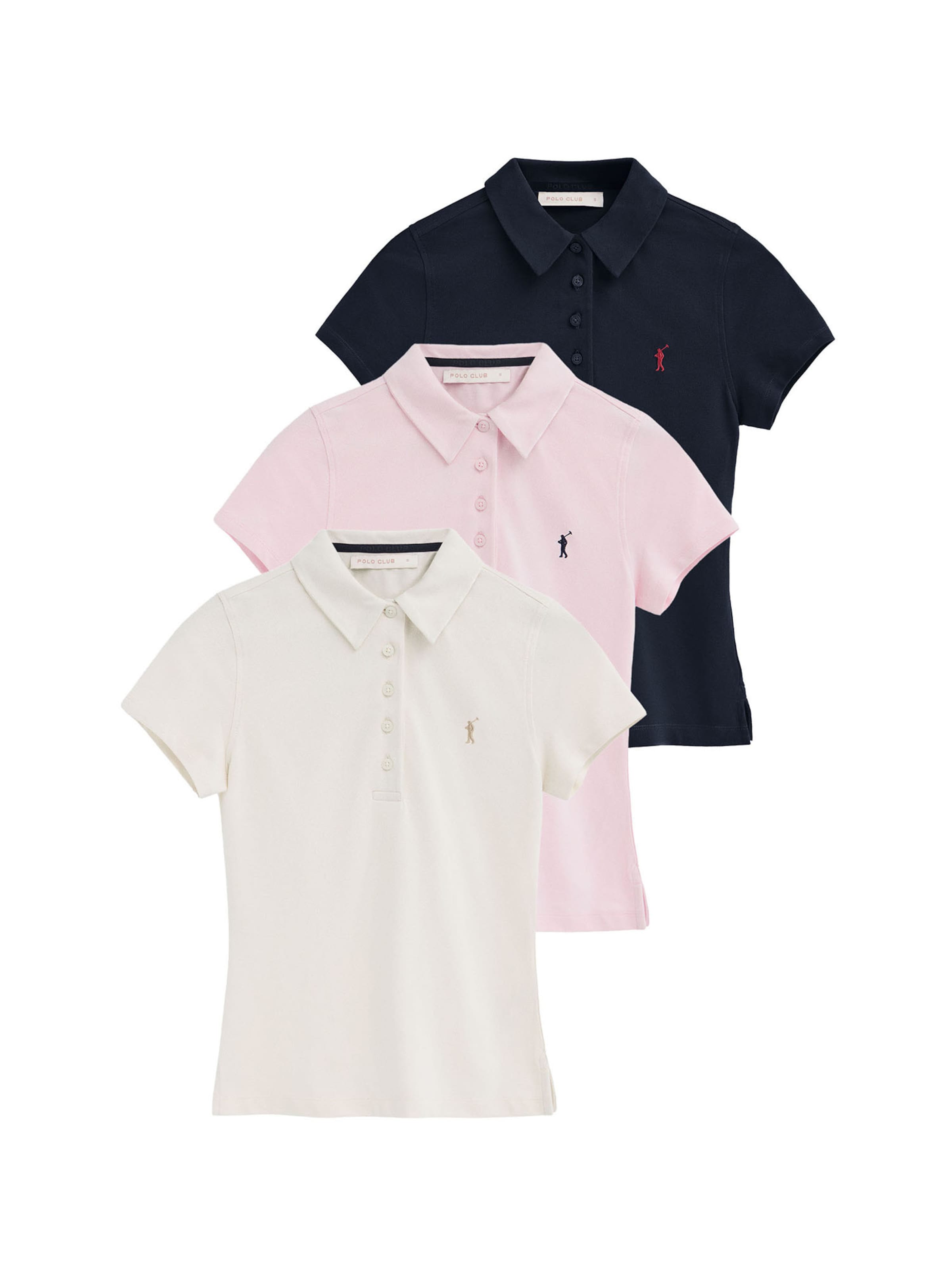 Polo Club Shirt in Beige: Vorderseite