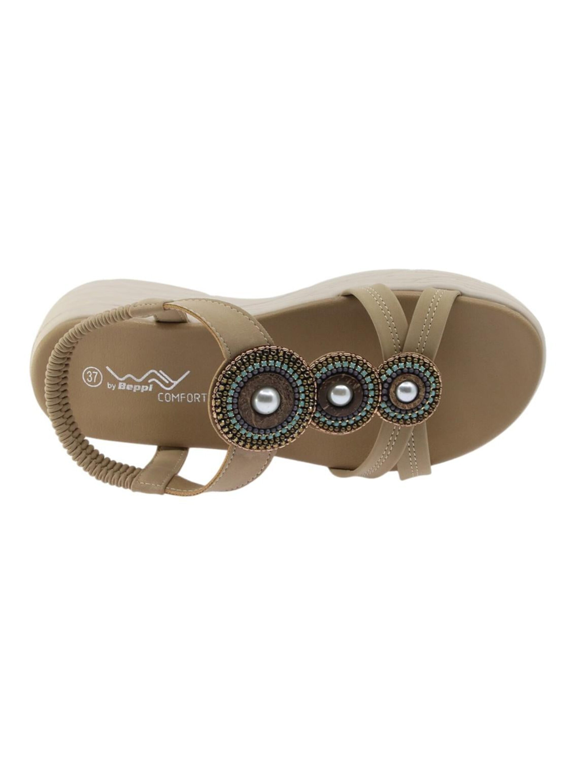 Beppi Sandals 'Casual Sandal' in Beige