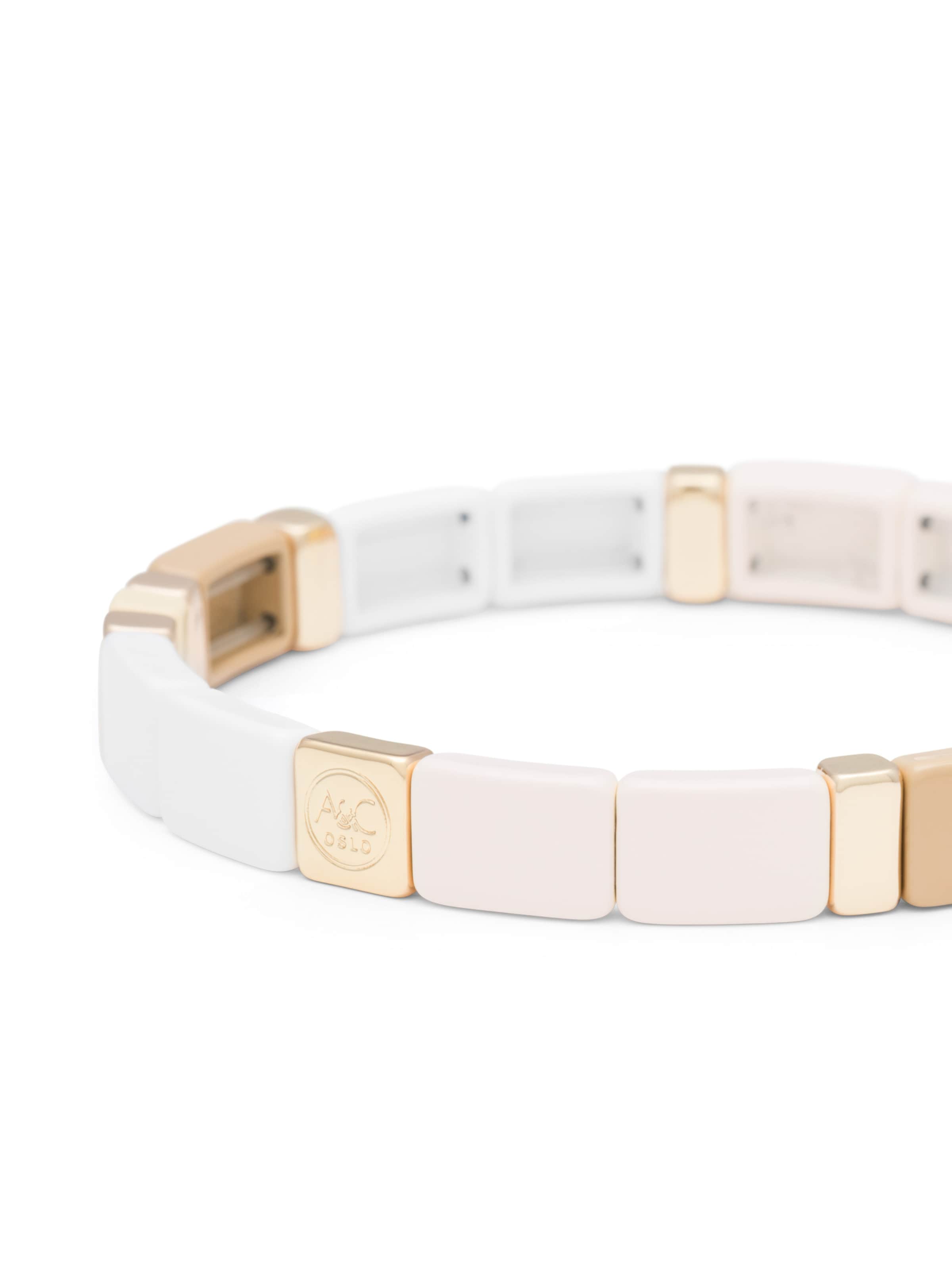 A&C Oslo – Nordic Design Jewellery Armband 'Enamel Tiles' in Mischfarben