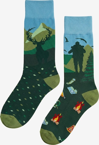 Circle Five Socks '2 Paar ICONS Socks' in Green: front