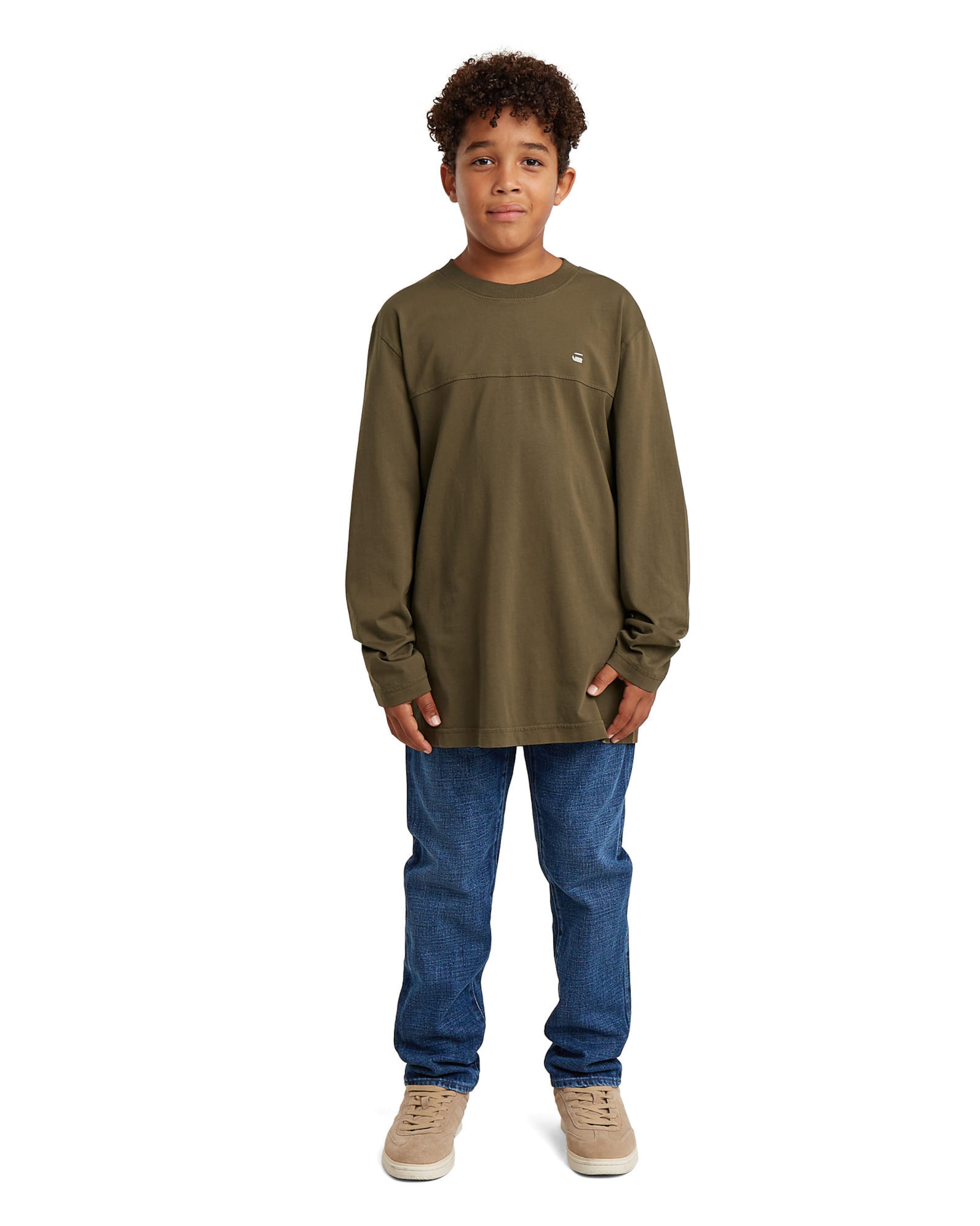 G-STAR Regular Jeans - 'Boys 3301 Tapered Jeans' in Blau