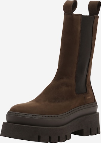 Copenhagen Chelsea boots i brun: framsida