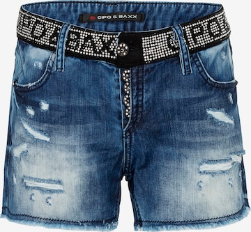 CIPO & BAXX Regular Jeans 'ELLA' in Blauw: voorkant