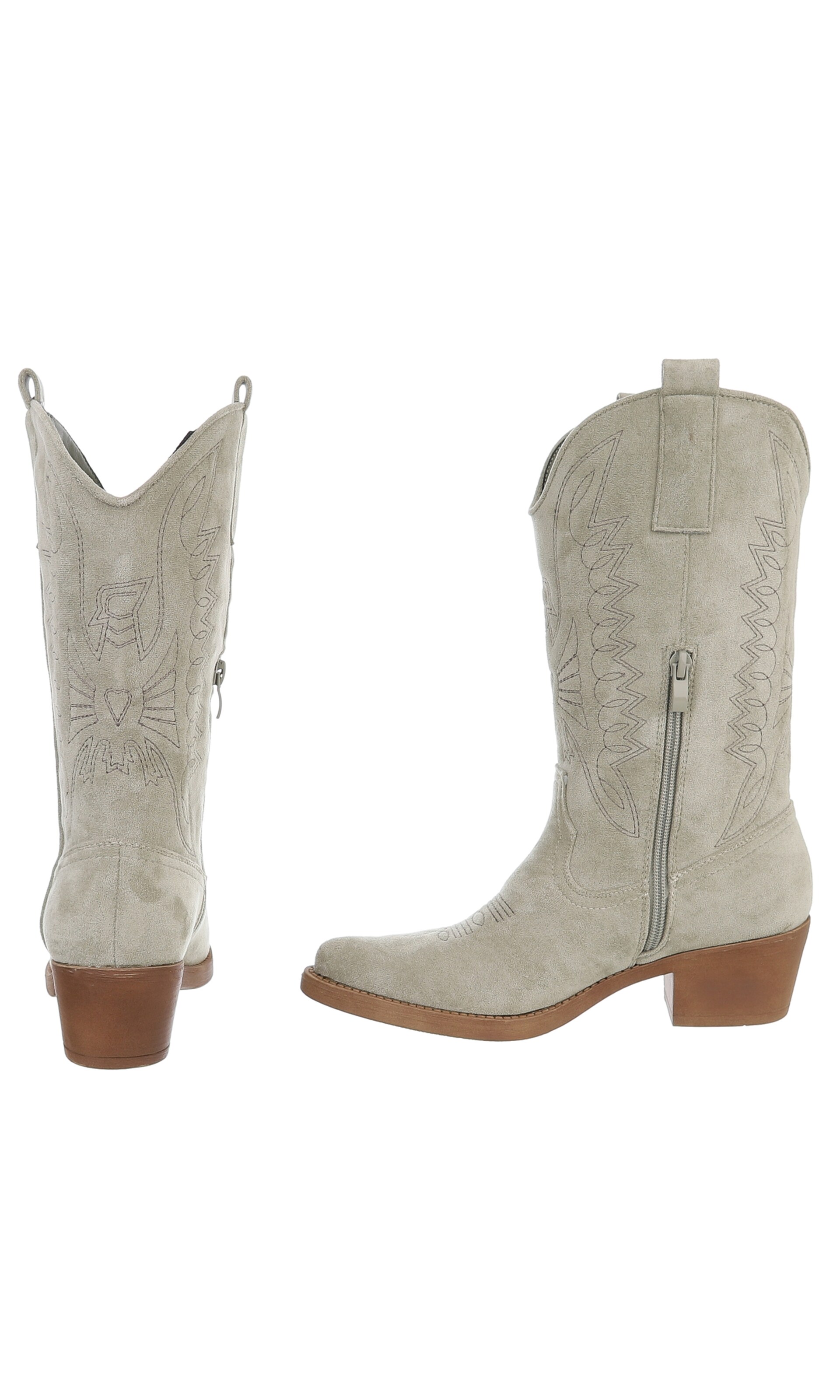 Ital-Design Cowboy Boots in Green