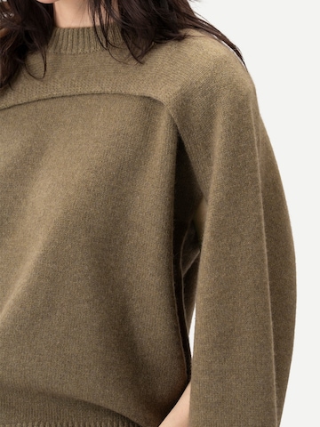 GOBI Cashmere Tröja 'Cashmere Crewneck Twin Set' i grön