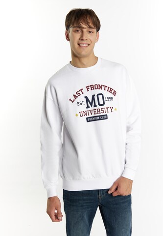 MO Sweatshirt 'Mimo' i vit: framsida