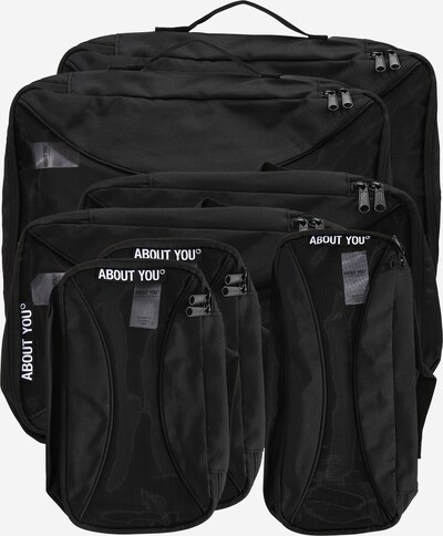 ABOUT YOU Sac de voyage 'Packing Cubes 8er Set' en noir, Vue avec produit