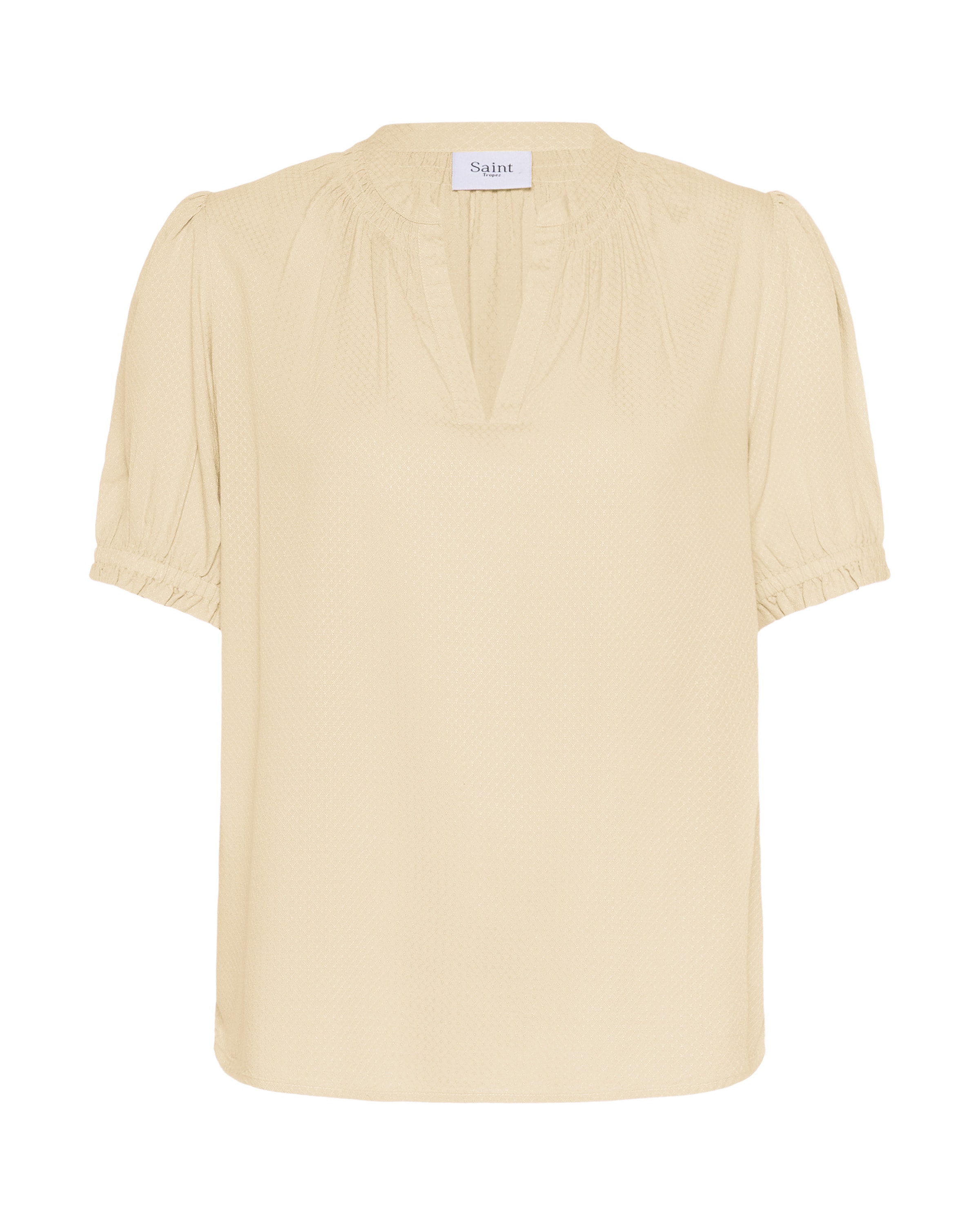 SAINT TROPEZ Blouse 'BrittSZ' in Beige: front