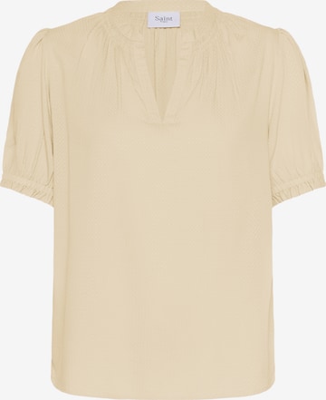 SAINT TROPEZ Blouse 'BrittSZ' in Beige: front