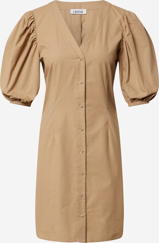 EDITED Shirt Dress 'Mary' in Beige: front