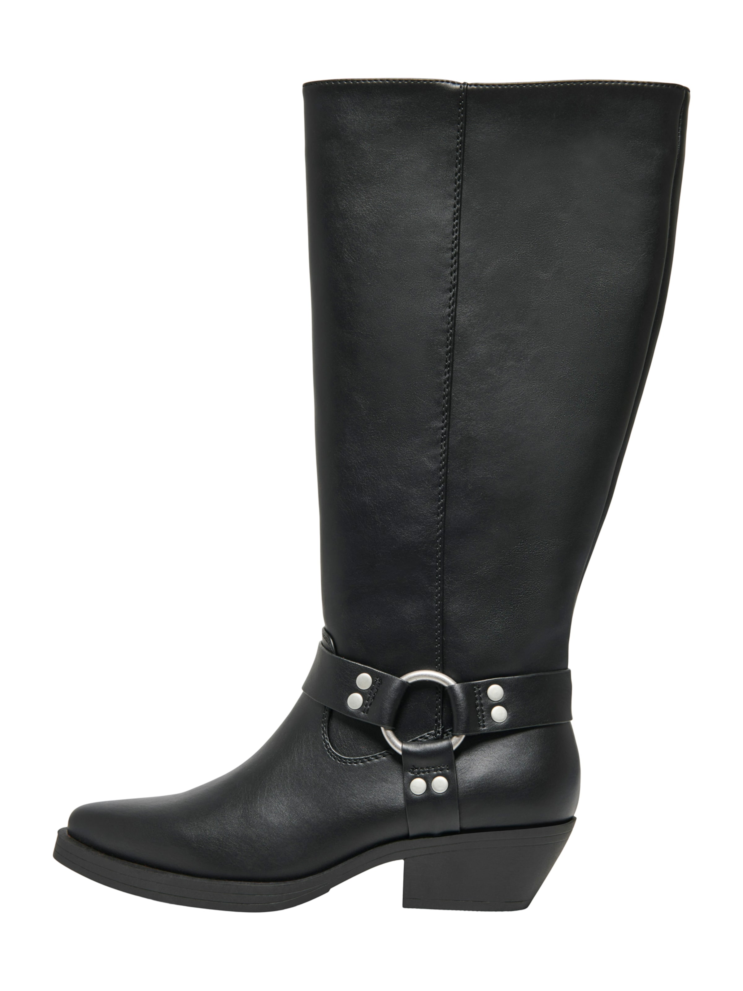 ONLY Kovbojské boty 'ONLBronco-6' – černá: přední strana