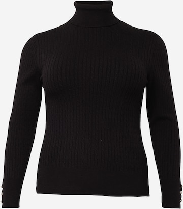 ONLY Carmakoma Pullover 'LORELAI' in Schwarz: predná strana