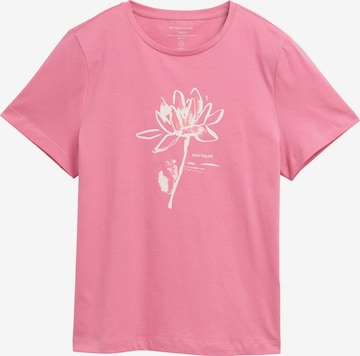 TOM TAILOR Тениска в розово: отпред