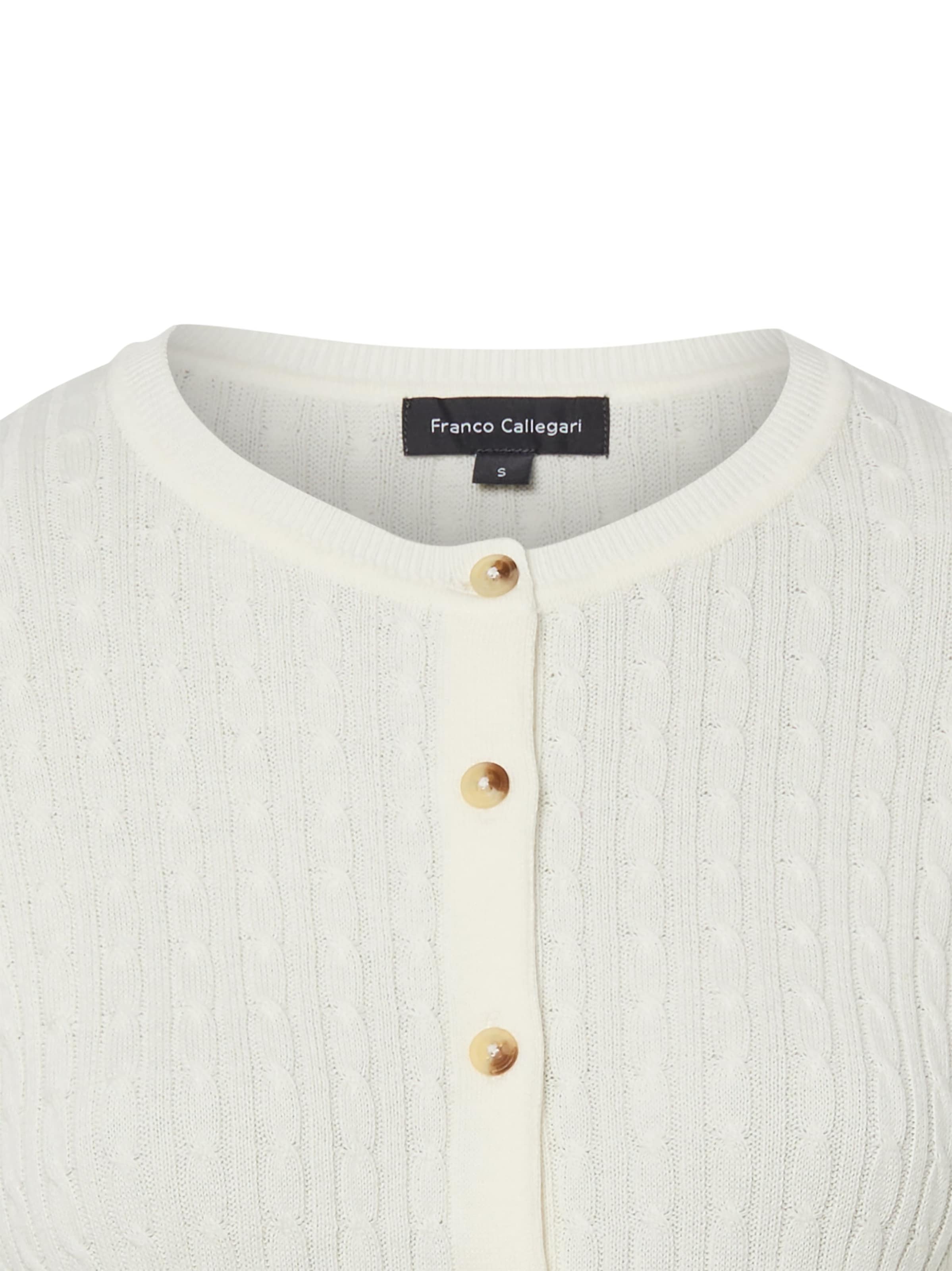 Cardigan Franco Callegari en blanc