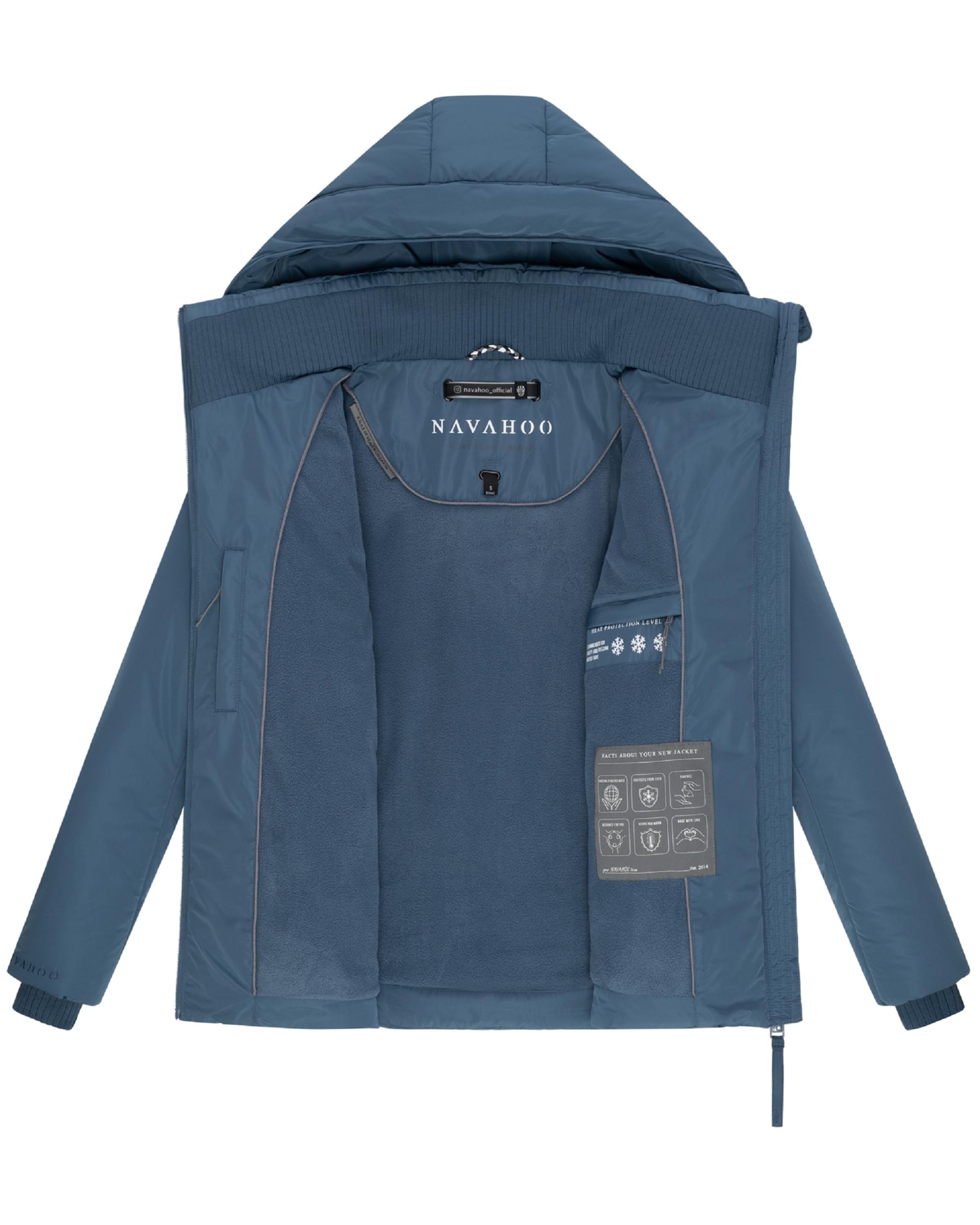 NAVAHOO Vinterjacka 'Flüsterfee 14' i blå