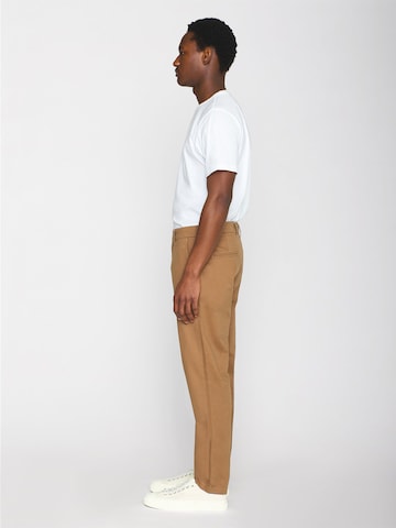 KnowledgeCotton Apparel Regular Chinohose in Beige
