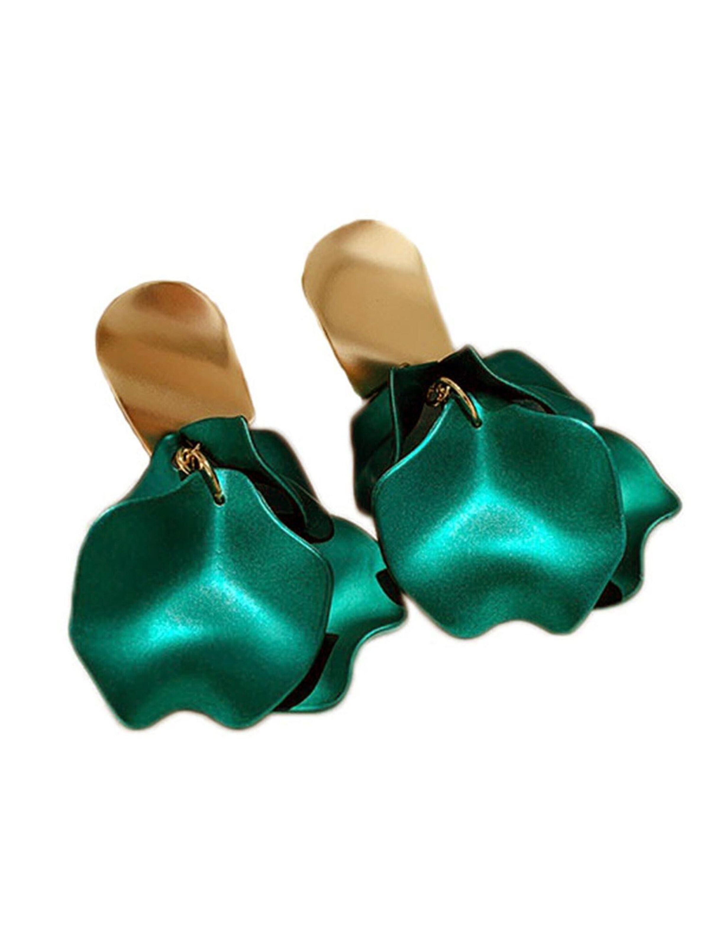 Boucles d'oreilles 'Sabineya' AVANT-GARDE PARIS en vert