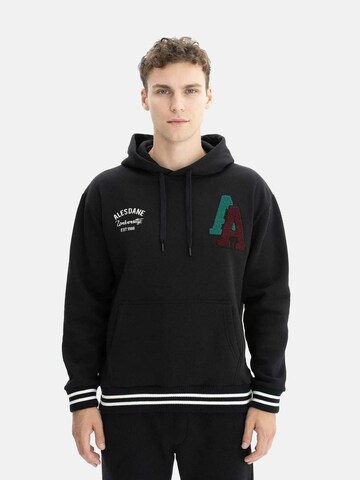 Sweat-shirt Arma en noir : devant