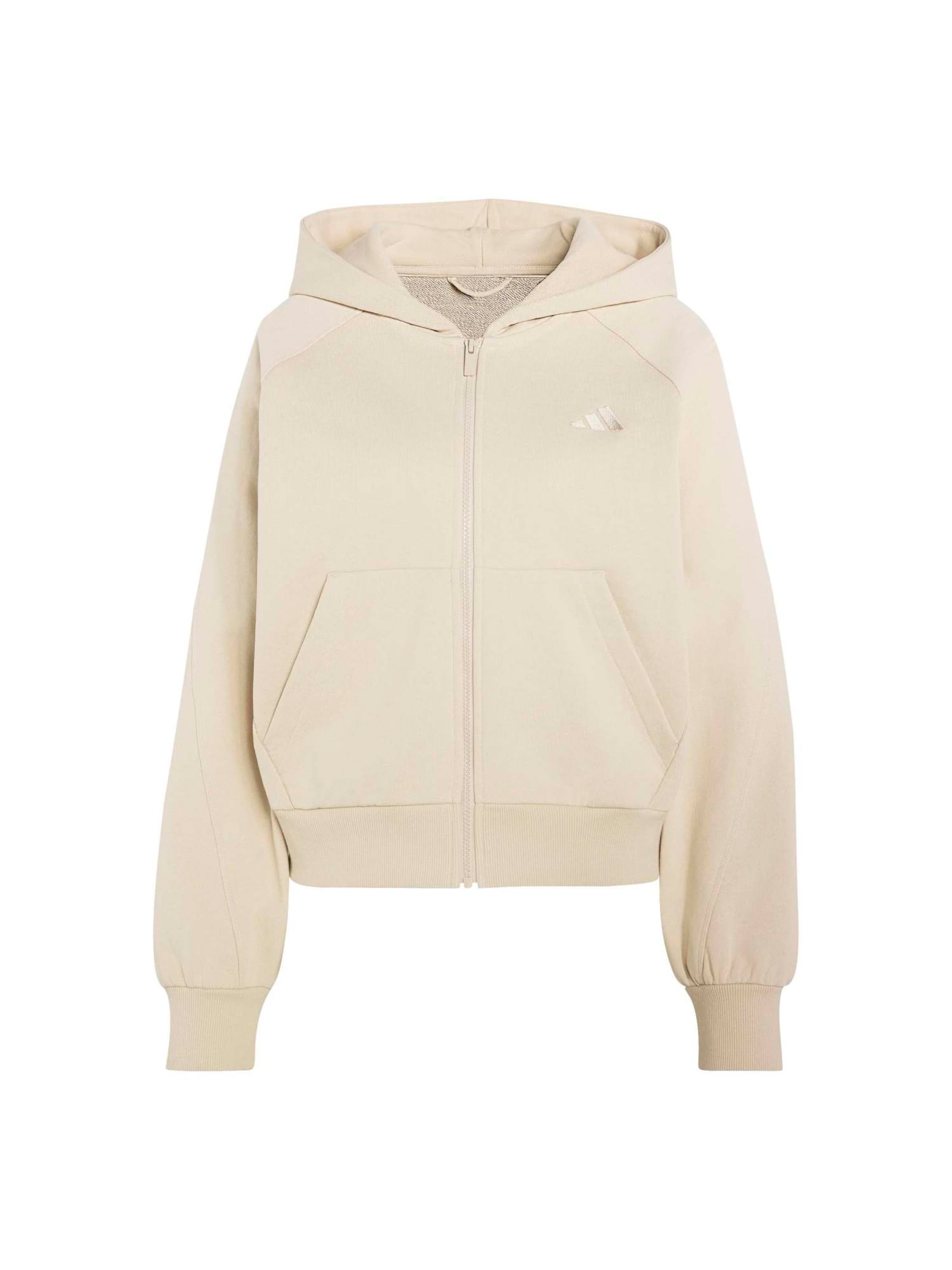 ADIDAS SPORTSWEAR Αθλητική μπλούζα φούτερ σε μπεζ: μπροστά