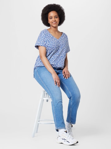 Esprit Curves - Camiseta en azul