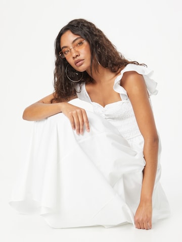 Abercrombie & Fitch Sukienka w kolorze biały