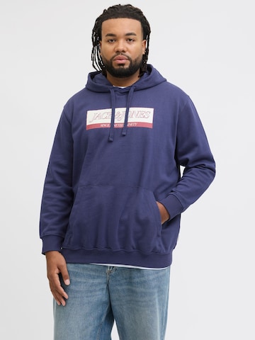 Sweat-shirt JACK & JONES en bleu : devant