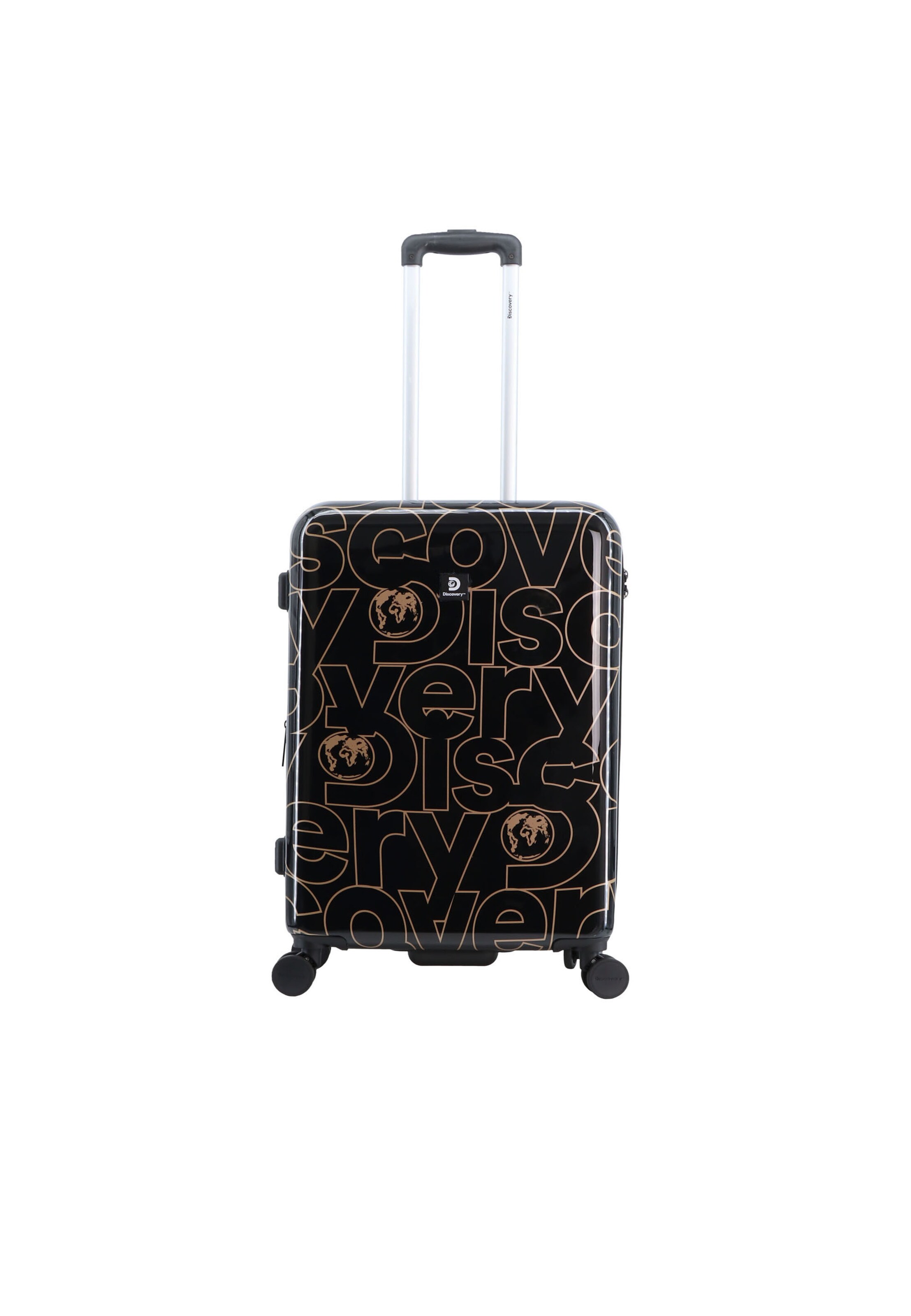 Discovery Suitcase 'Gold' in Black: front