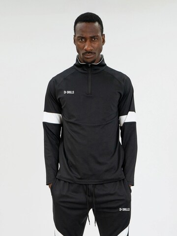 DRILLS Apparel Trainingsjacke‌‌‌ in Schwarz: Vorderseite