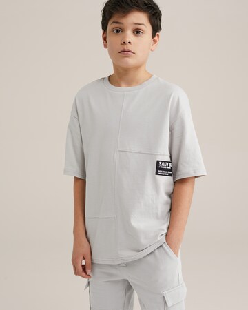 WE Fashion Majica | siva barva: sprednja stran