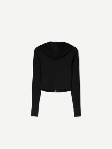Bershka Bluza rozpinana w kolorze czarny
