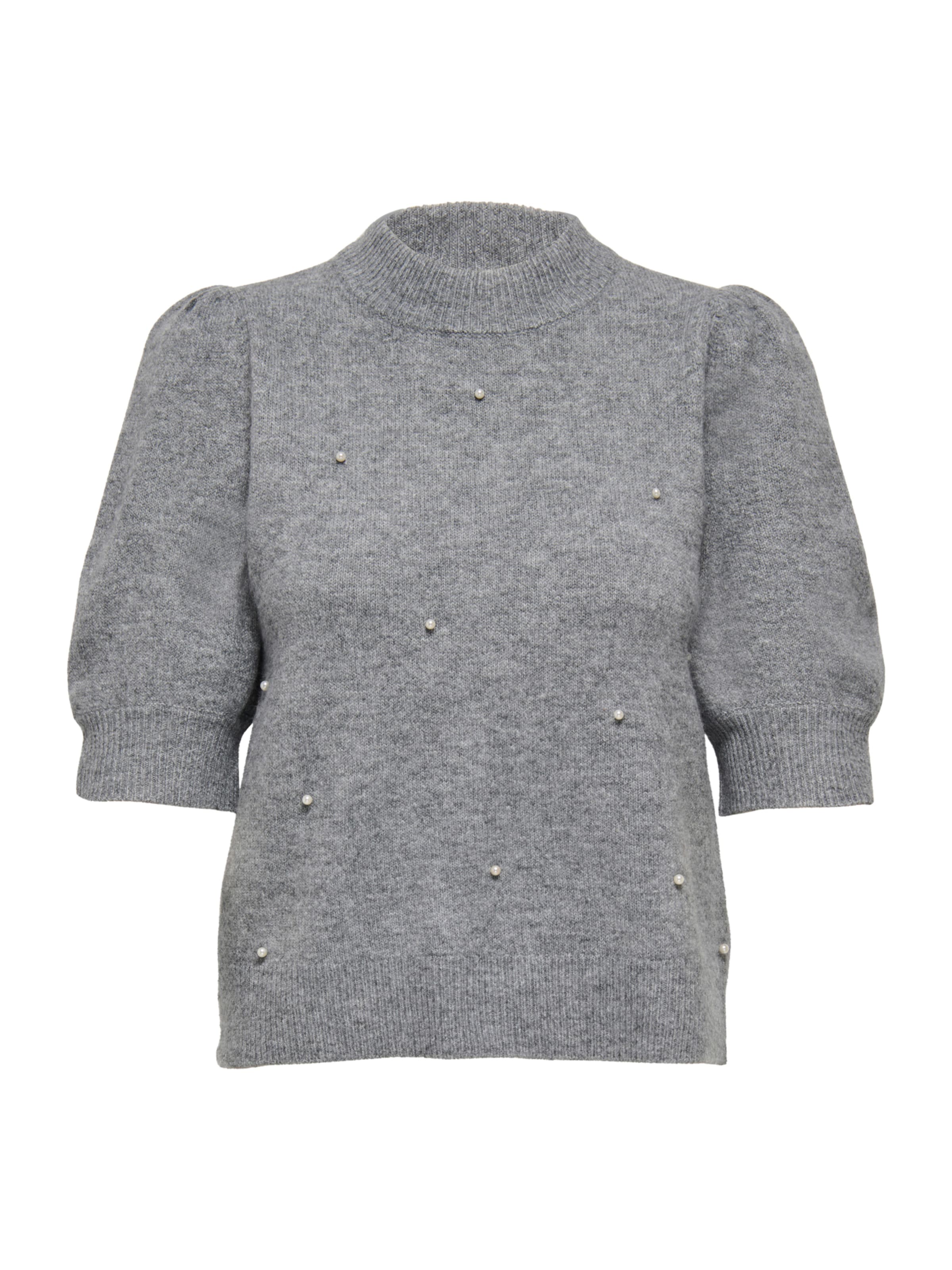 JDY Sweater 'JDYRUE' in Grey: front