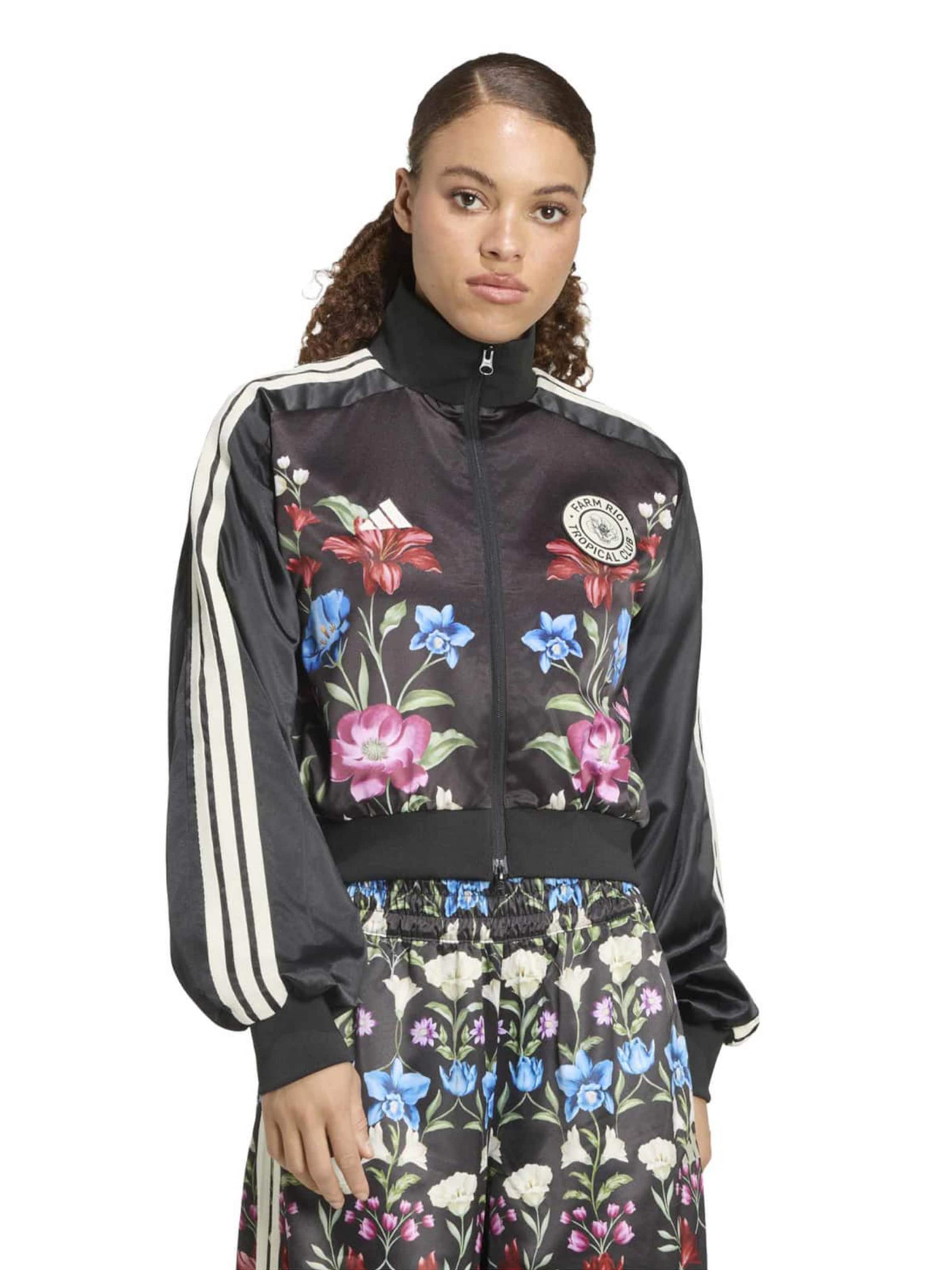 ADIDAS SPORTSWEAR Спортивная куртка 'FARM PRM' в Черный: спереди