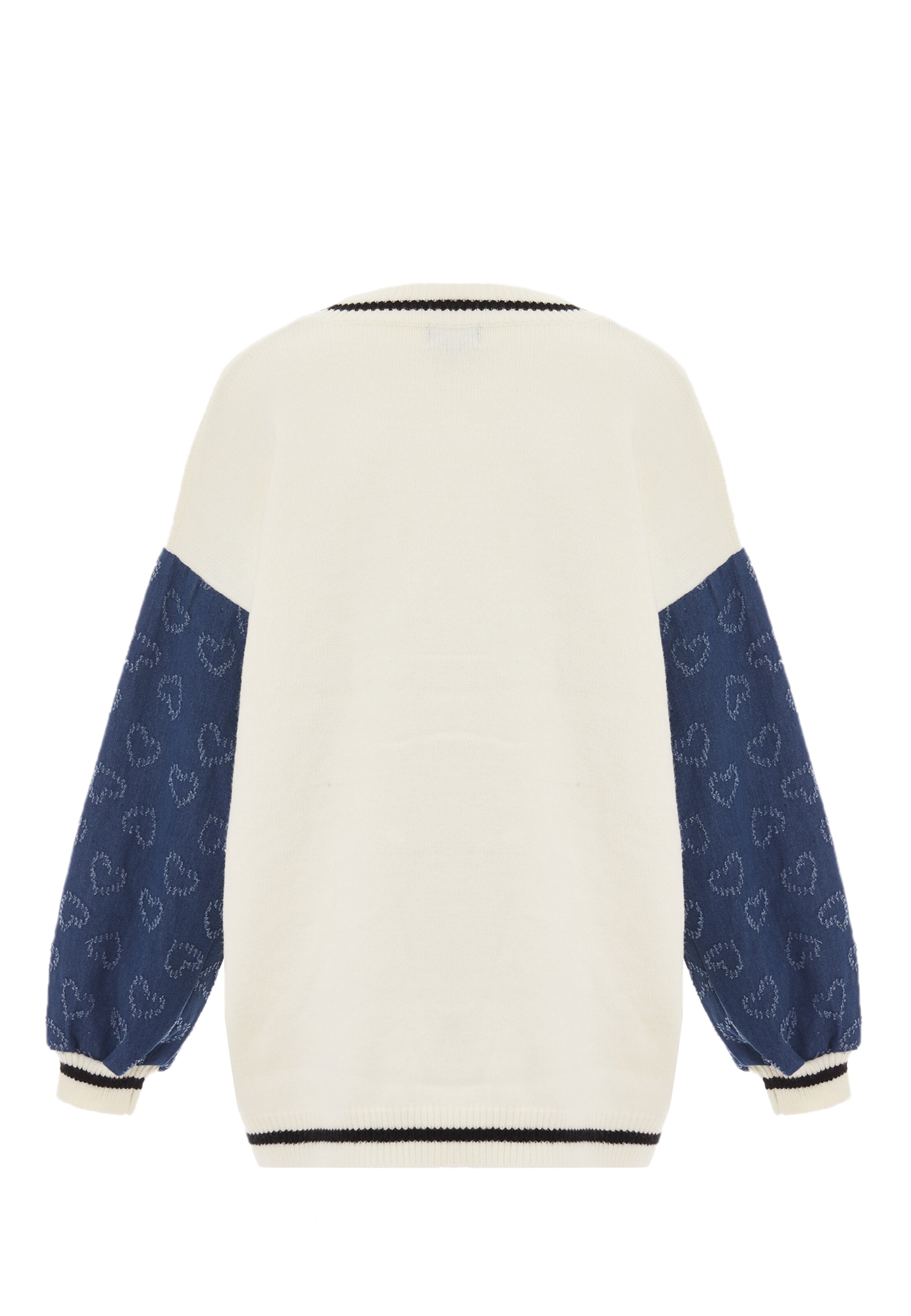 SANIKA - Casaco de malha em branco