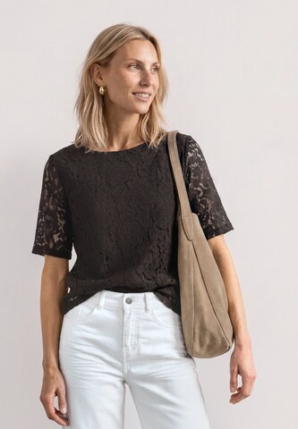 STREET ONE Shirt in Braun: Vorderseite