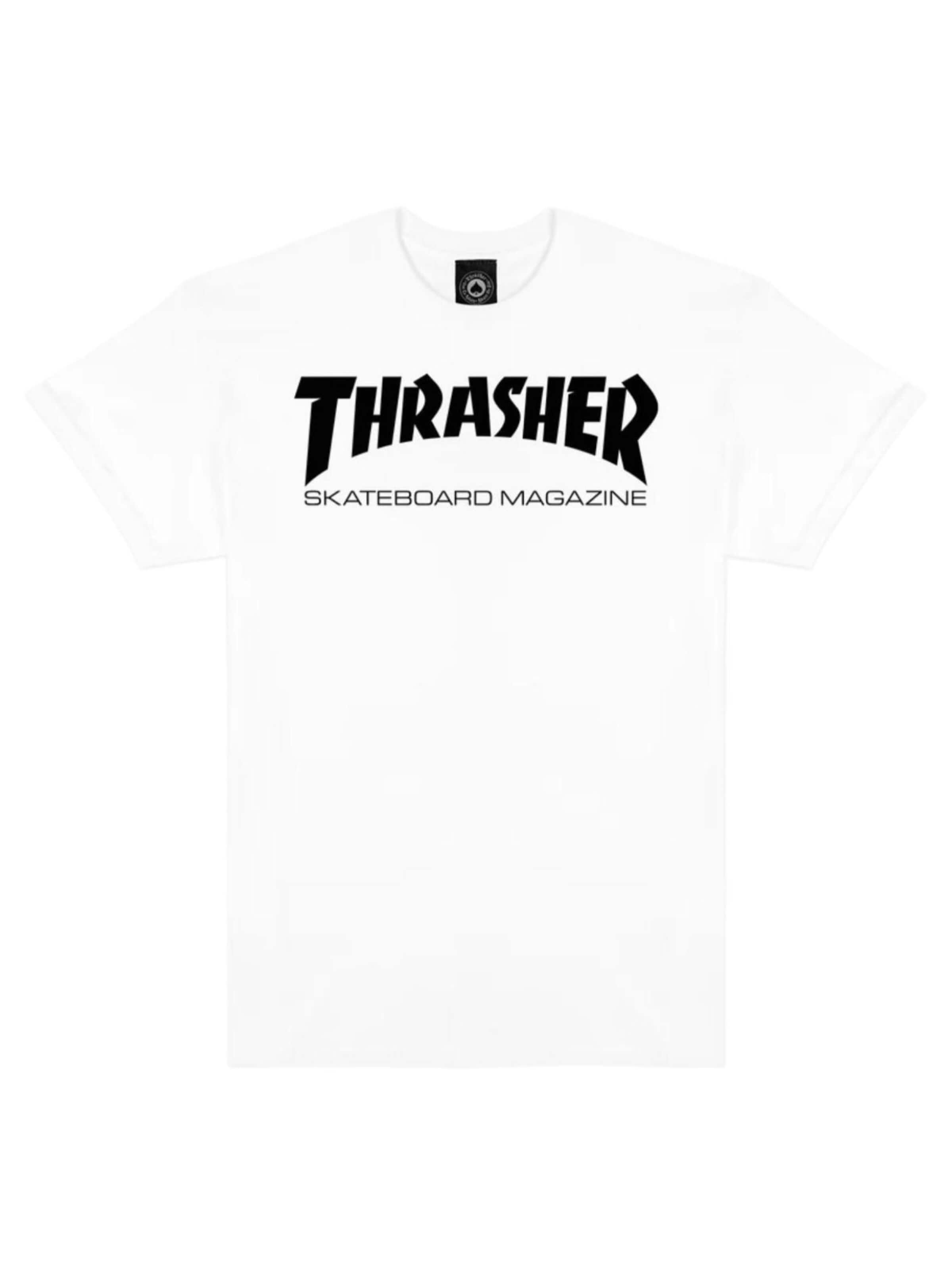 THRASHER Shirt 'SKATE MAG'‌‌‌ in Weiß: Vorderseite