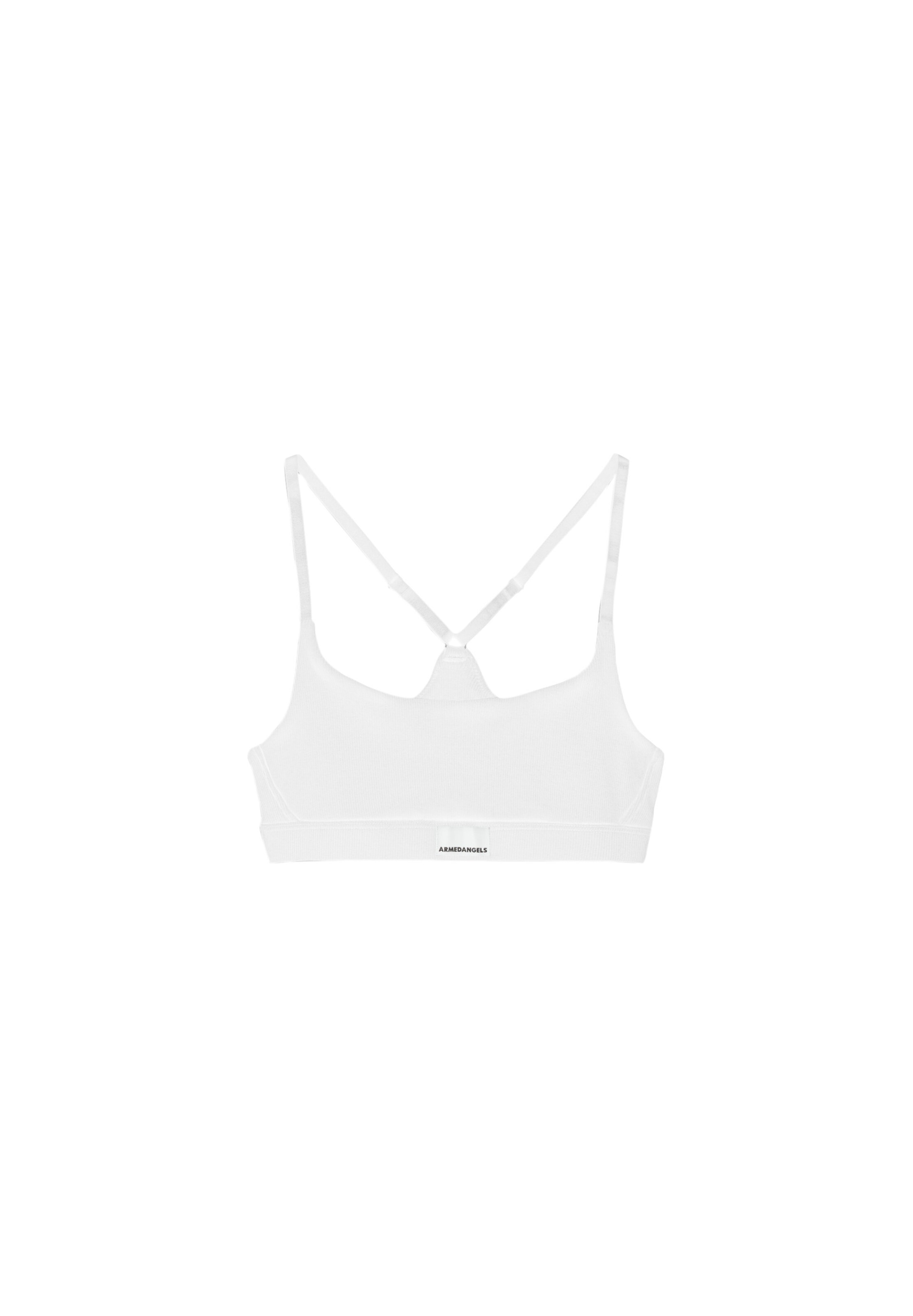 Soutien-gorge ' TOVAA RIB ' ARMEDANGELS en blanc : devant