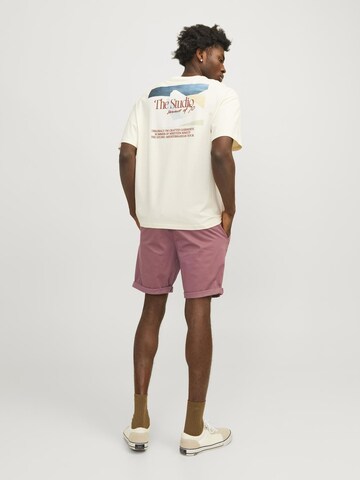 JACK & JONES Regular Chinobyxa 'BOWIE' i rosa