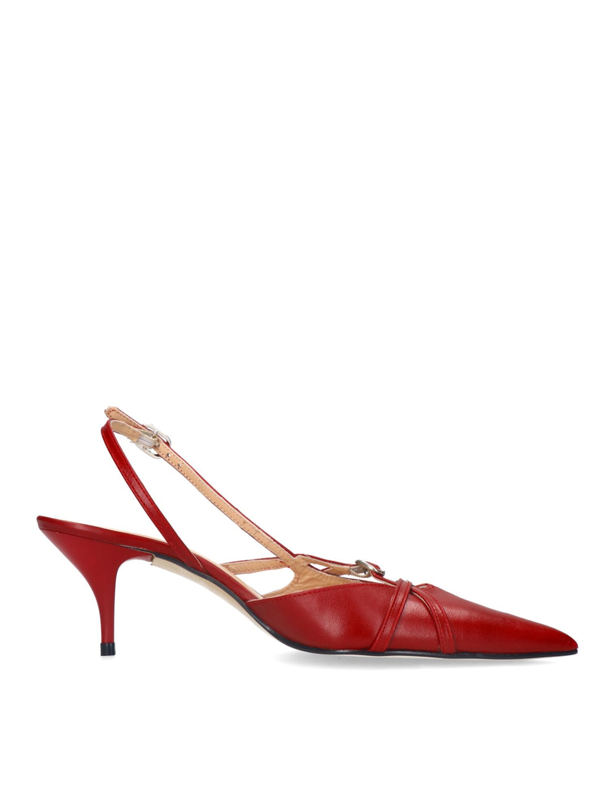 Escarpins à bride arrière SACHA en rouge