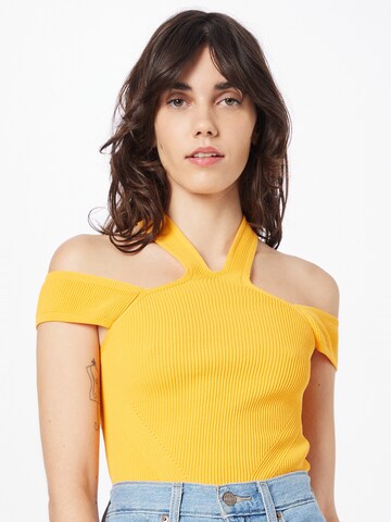 River Island Knitted top in Orange: front