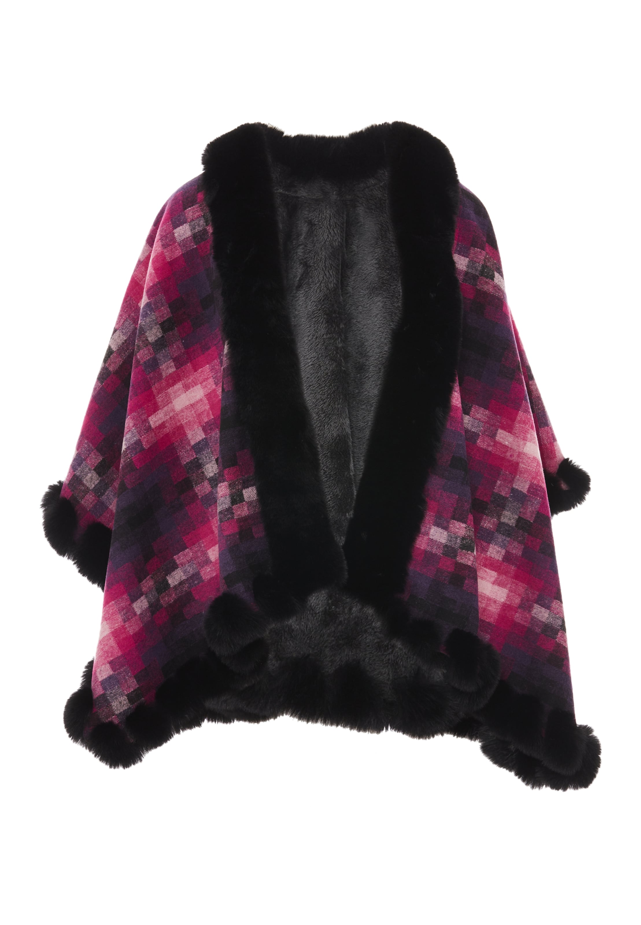 FRAULLY Кейп в Ярко-розовый: спереди