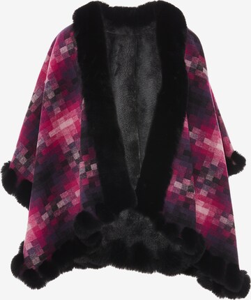 FRAULLY Cape in Roze: voorkant