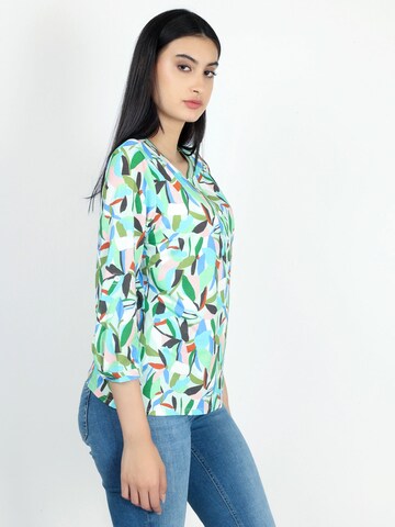 VICCI Germany Blusenshirt, Model trägt Größe 36 in Grün