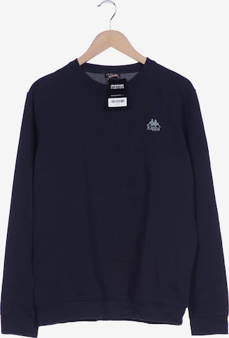 KAPPA Sweatshirt & Zip-Up Hoodie in XL in Blue: front