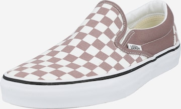 VANS - Sapatilhas slip-on 'Classic' em bege: frente